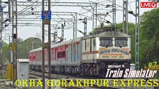 Journey In 15046 Okha Gkp Express  Msts Gameplay  Indian Railways  WRV11 Route [upl. by Arahd]