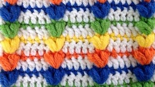 Rainbow Puff Crochet Stitch Pattern by Maggie Weldon of Maggies Crochet [upl. by Lambert]