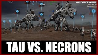 Tau 2000 vs Necrons 1800  Planetary Supremacy  Warhammer 40K Battlesector [upl. by Hanonew]