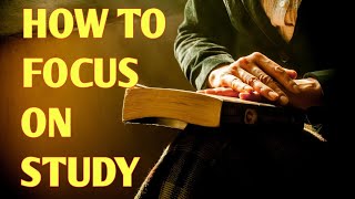 How to focus on studying  Study hacks 1 [upl. by Elyag]