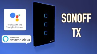 INTERRUPTORES INTELIGENTES COMPATÍVEIS COM ALEXA Review COMPLETO do SONOFF TX [upl. by Brebner589]