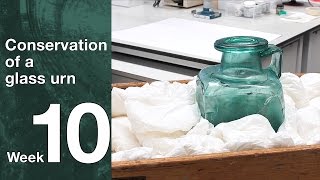 Conservation of a RomanoBritish urn  Episode 10 Completion [upl. by Eilatam]