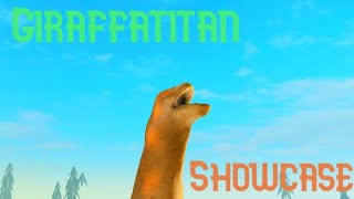 Giraffatitan showcase Roblox Dinosaur World Mobile [upl. by Ardys]