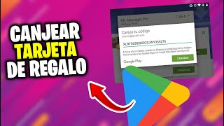 Cómo CANJEAR una TARJETA DE REGALO en GOOGLE PLAY STORE [upl. by Ees574]