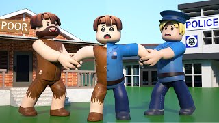 ROBLOX Brookhaven 🏡RP Poor Become Police  Roblox Jack [upl. by Nivac284]