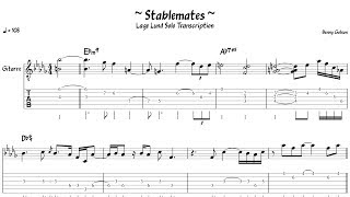 Lage Lund  Stablemates  Guitar Solo Transcription [upl. by Blinny869]