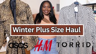 HUGE Plus Size Winter Clothing Haul  Coats Sweaters amp Dresses [upl. by Lizbeth]