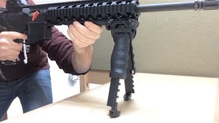 FAB Defense Roating TPod G2 Forward Grip  Bipod Review [upl. by Asirap]