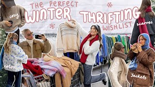 THRIFT WITH ME for your perfect WINTER WISHLIST cozy knits amp cold winter fits ❄️ [upl. by Colly]