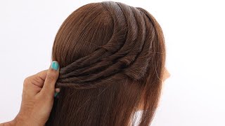 3 incredible hairstyle for wedding guest  hairstyle for open hair  new hairstyle [upl. by Enirak]