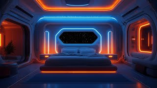 Cozy Spaceship Bedroom Ambience  🚀 Relaxing Space White Noise for Sleep Study amp Focus [upl. by Ainimre737]