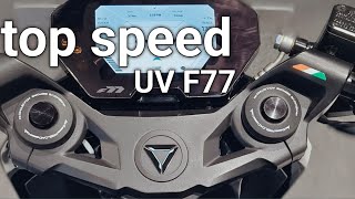 checking top speed of ev ultraviolette f77 🥲 [upl. by Heywood]