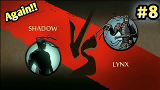 FIGHTING LYNX AGAIN  SHADOW vs LYNX  SHADOW FIGHT 2 GAMEPLAY [upl. by Yetta1]