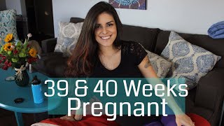 39 amp 40 Weeks Pregnant  Last Pregnancy Update  Belly Shot [upl. by Stanway145]