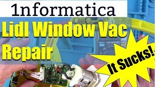 Lidl Cordless Window Vacuum Cleaner Repair Tutorial SFR 37 A2 [upl. by Hastie]