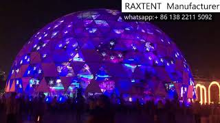 35M Big Geodesic Dome House for Festivalamp Eventsamp Projection [upl. by Adaynek]