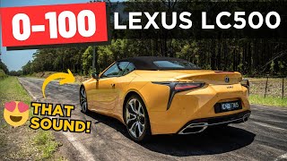 Lexus LC 500 Convertible V8 review 0100 14 mile POV amp engine sound [upl. by Vivia]