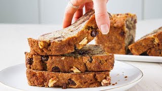 How To Make Perfect Chocolate Chip Banana Bread Every Time  Delish Insanely Easy [upl. by Albertina717]