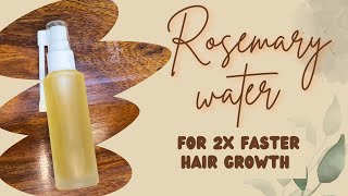 How to make rosemary water for massive Hair Growth [upl. by Talbert198]