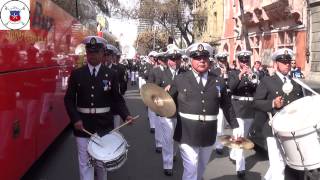 Academia Politécnica Naval Desfile en Centro Esmeralda e ingreso al Club Hípico 2013 [upl. by Saloma]