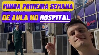 COMECEI A TER AULA NO HOSPITAL  Medicina na Argentina [upl. by Brentt]