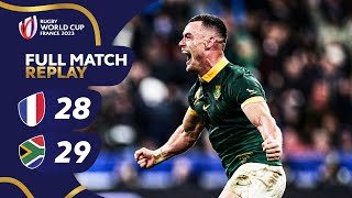 Springboks knock out hosts in epic  France v South Africa  Rugby World Cup 2023 Full Match Replay [upl. by Emlynne751]