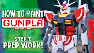 How to Paint Gunpla  A Beginners Guide Pt1 Prep Work [upl. by Sharia]