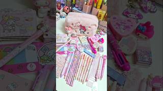 Filling my pencil case with mymelody stationery ✨️ 💕 cute asmr stationery shorts youtubeshorts [upl. by Moffit]