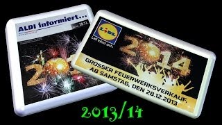 Lidl  Aldi Silvester Feuerwerk Prospekt 201314 [upl. by Tamanaha]