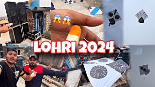 😍Lohri 2024  kite fights 🔥Desi patangbazi  😱6 tawa kite fight  lohri with Dj [upl. by Philipines141]