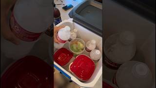 Packing a cooler for a camping trip camping camp packing nature outdoors outdoor asmr cooler [upl. by Phedra]