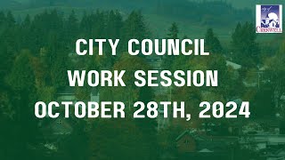 Creswell City Council Work Session 10282024 [upl. by Coffin]