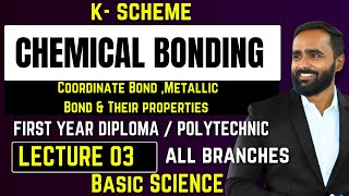 CHEMICAL BONDINGLECTURE 3Coordinate or Dative BondMetallic BondPRADEEP SIR [upl. by Yecram583]