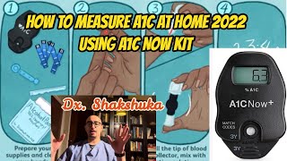 A1C at home test kit STEP BY STEP WITH A1CNOW EASY 57 MINUTES HOW TO MEASURE AT HOME 2022 [upl. by Bate]