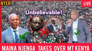 UnbelievableMAINA NJENGA HEROIC RECEPTION IN NYERI TODAY AS RIGATHI RUNS TO HIDINGMUNGIKI IS BACK [upl. by Roderica]