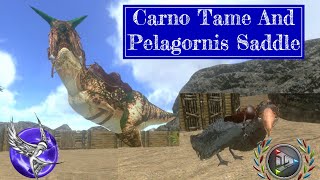 PELAGORNIS SADDLE AND CARNO TAMING  S1E8  Ark Survival Evolved Mobile [upl. by Liza34]