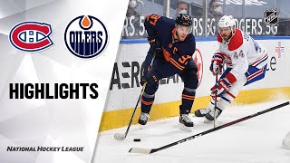 Canadiens  Oilers 41921  NHL Highlights [upl. by Blaseio689]