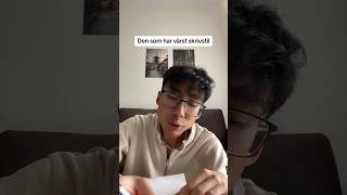 Personer med dålig skrivstil sannythai shorts relatable humor pov viral [upl. by Lanaj]