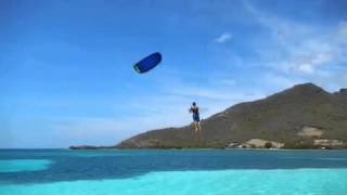 Kiteloop Crash  30m fall into 15m water  Caribbean Kite Cruise [upl. by Maurise]