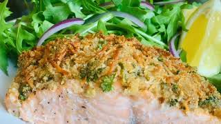 Crispy Garlic Parmesan Salmon [upl. by Brigitte]