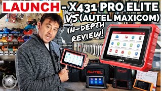 Launch X431 Pro Elite VS Autel Maxicom MK808  Full Indepth Live Testing Review [upl. by Beacham]