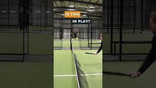 Padel Rules Question  is this net touch allowed [upl. by Johnnie950]