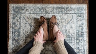 Laurentian Chief Minimalist BallerinaStyle Moccasin Crafted in Canada with Tobacco Brown Suede [upl. by Learsi805]