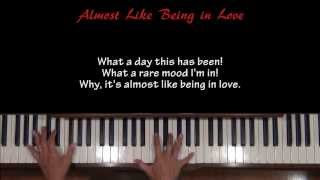 Almost Like Being In Love Piano Tutorial at Tempo [upl. by Urina]