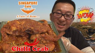 Delicious Singaporean Chilli Crab 🦀  Singapore Cafe  Sugar Land TX [upl. by Terbecki]