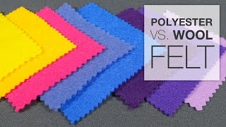 Comparing Polyester Felt amp Wool Felt [upl. by Leihcar23]