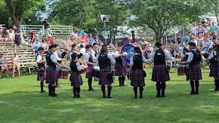 Glengarry Pipe Band  Grade 5 March Medley  Glengarry Highland Games 2024 [upl. by Nador]