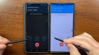 Samsung Galaxy S21 Ultra vs S22 Ultra SkyPhone amp WhatsApp Incoming amp Outgoing Calls StylusesCovers [upl. by Yanaton521]