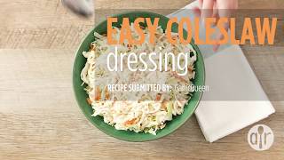 How to Make Easy Coleslaw Dressing  Dressing Recipes  Allrecipes [upl. by Ardekal]