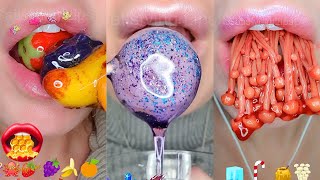 10 Hours of Satisfying ASMR Eating Emoji Food Challenge Compilation Mukbang 먹방 [upl. by Rockefeller]